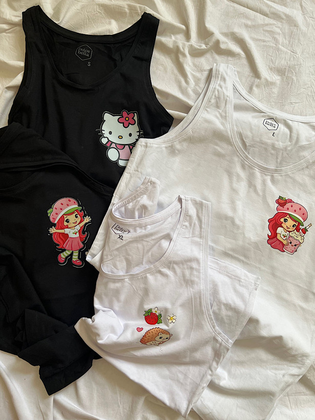 تاپ زنانه رکابی مشکی Dolce Bella