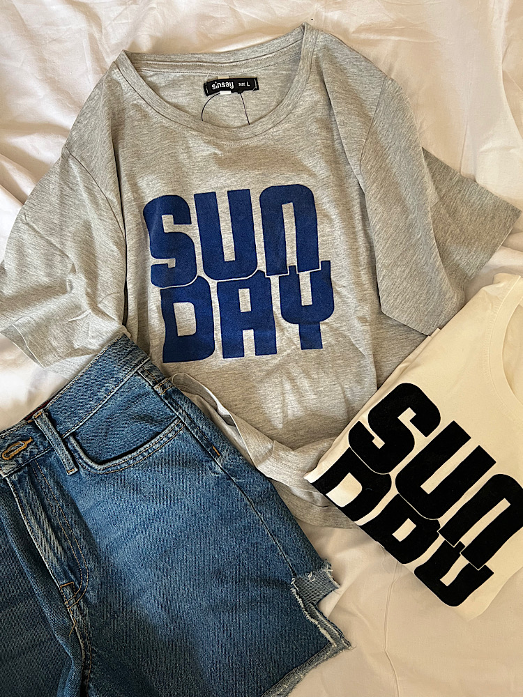 تیشرت کراپ SUN DAY Sinsay